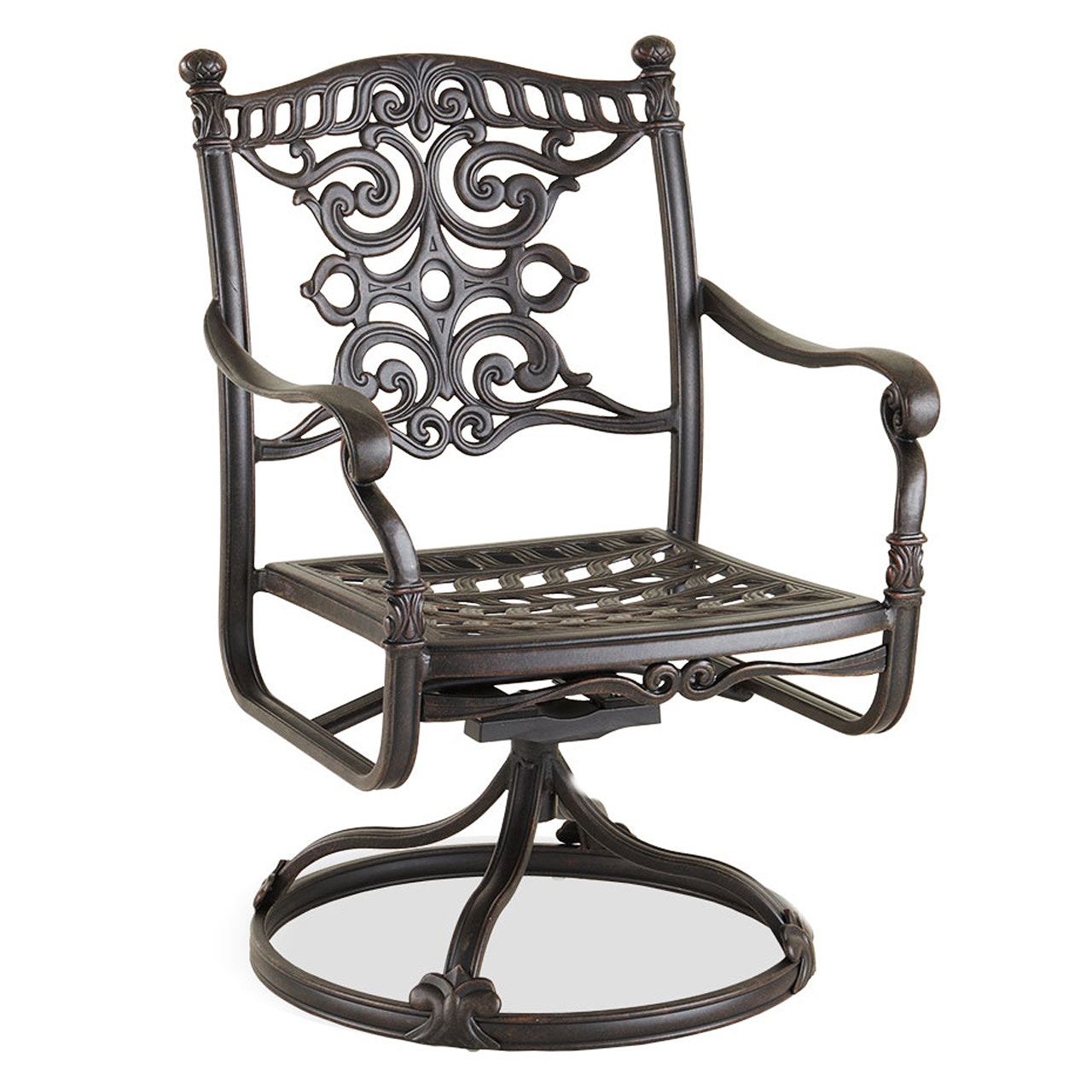 Outdoor/Patio St. James Desert Bronze Cast Aluminum Swivel Rocker 801088 Chair King Houston, TX
