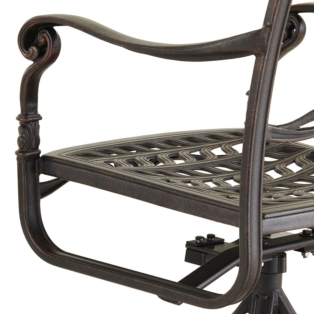 Outdoor/Patio St. James Desert Bronze Cast Aluminum Swivel Rocker 801088 Chair King Houston, TX