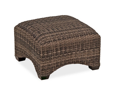 Outdoor/Patio Sydney Husk Outdoor Wicker and Concealed Cushion Ottoman