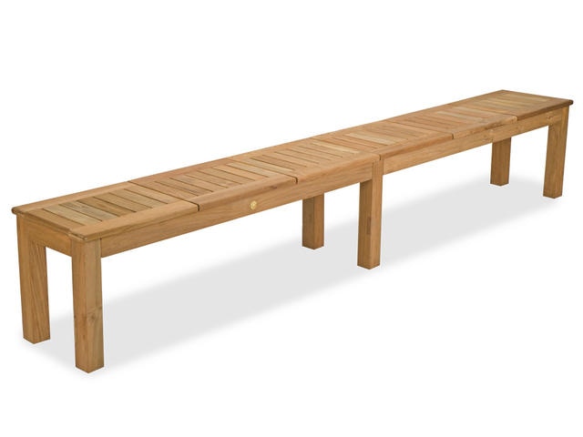 Outdoor Patio Mandalay Natural Stained Reclaimed Teak 106 X 15 In