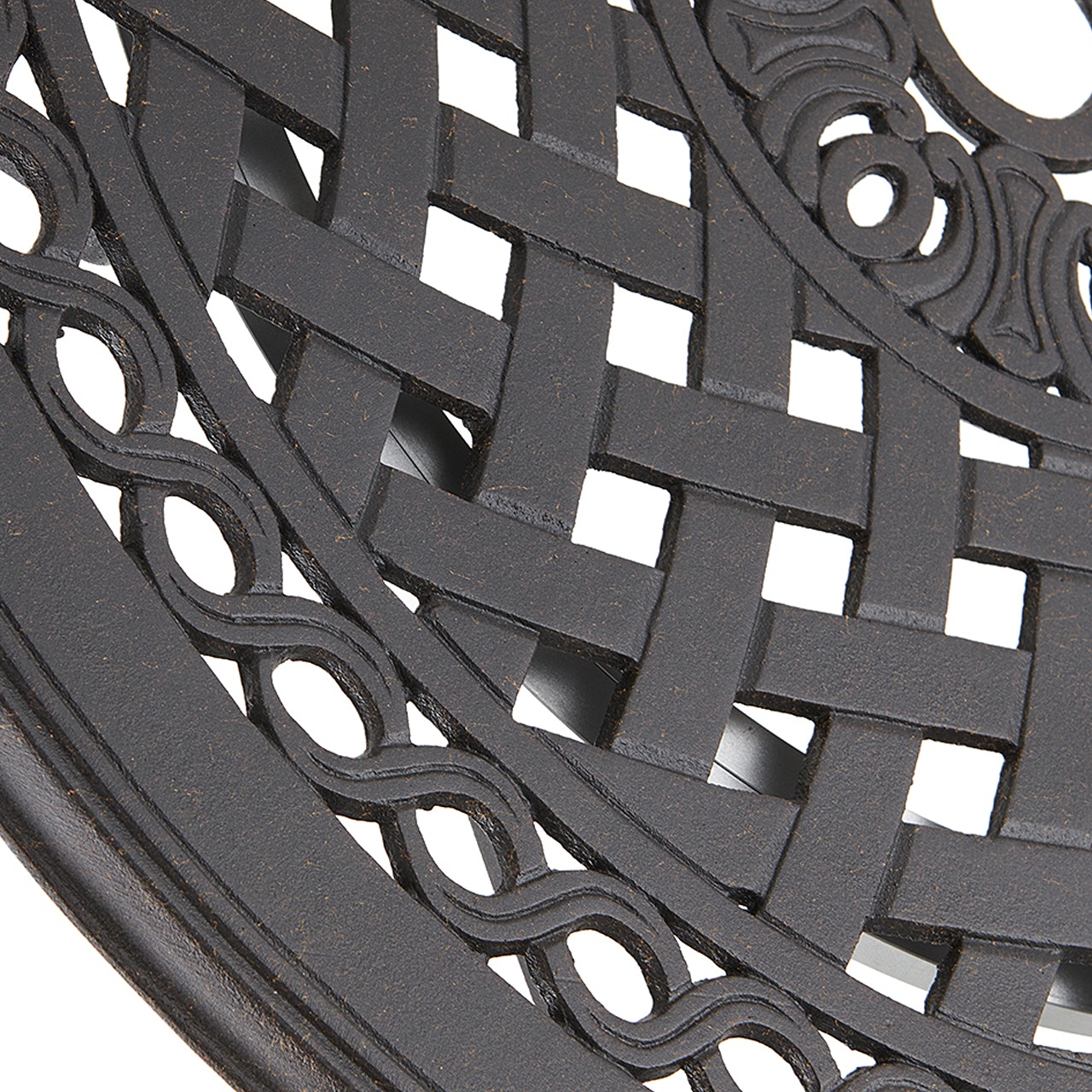 Outdoor/Patio Tivoli Aged Bronze Cast Aluminum 30 in. D Lazy Susan 2591082 Chair King Houston