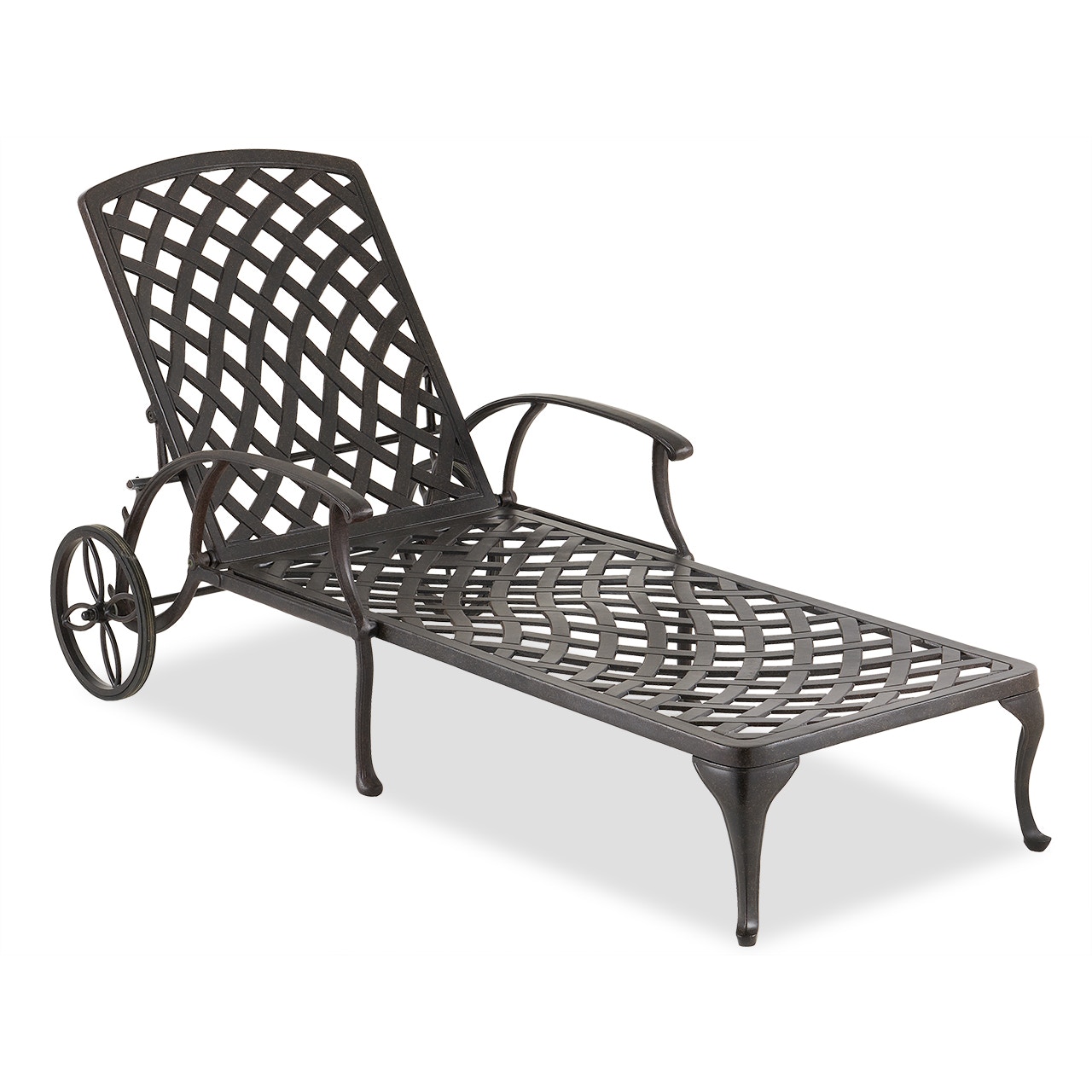 Outdoor/Patio Tivoli Aged Bronze Cast Aluminum Chaise Lounge 1656162 Chair King Houston, TX
