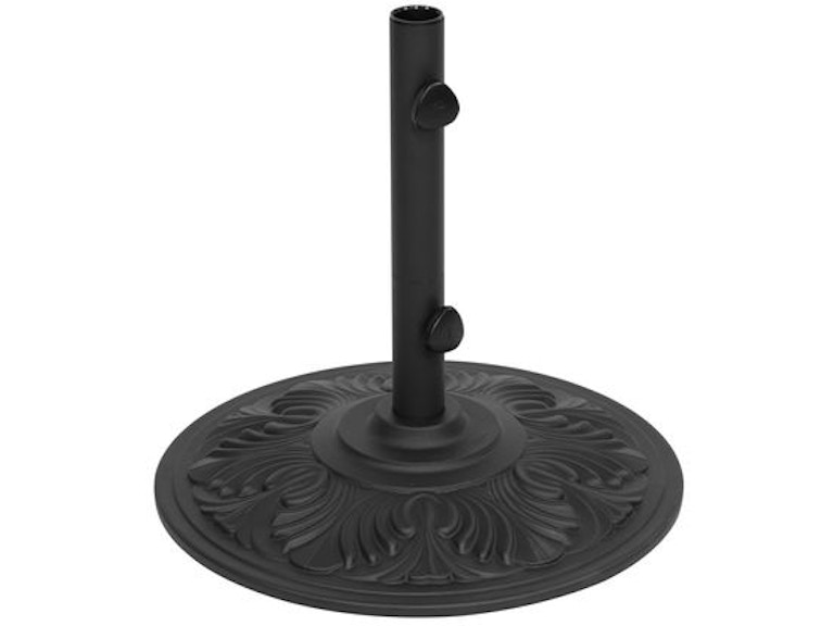 Outdoor Patio Treasure Garden Black 50 Lb Cast Aluminum Art Deco Cast Aluminum Art Deco Umbrella Weight 1864738