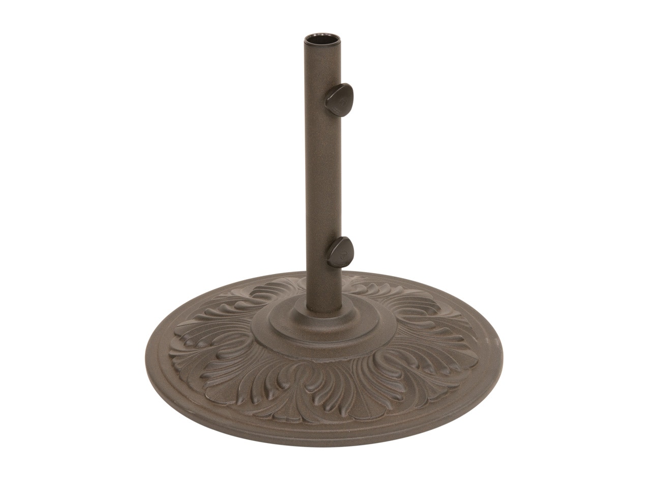 Outdoor Patio Treasure Garden 50 Lb Desert Bronze Cast Aluminum Art Deco Umbrella Base 1864736