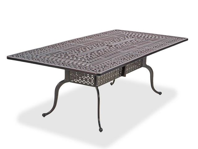 Outdoor Patio Orleans 87 X 42 In Rectangular Cast Aluminum Dining