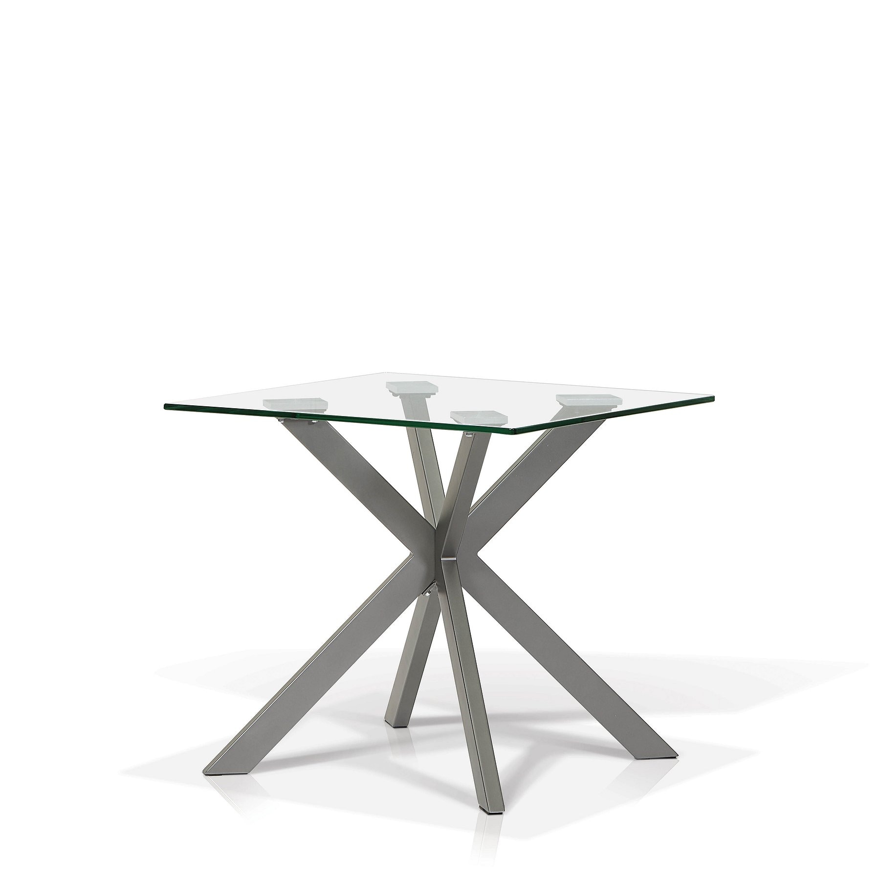 Korson Tribeca Darron Glass Top End Table