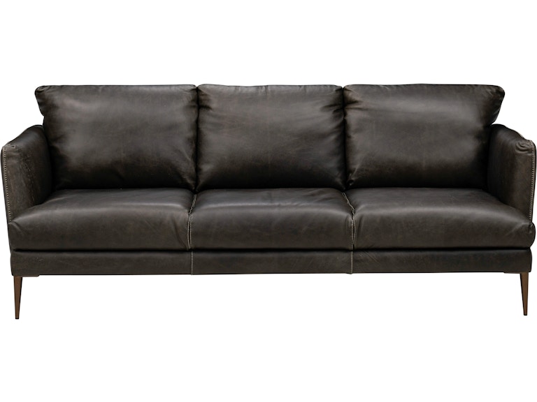 Soft Line America Waco Gray Leather Sofa 7494-003 301037606