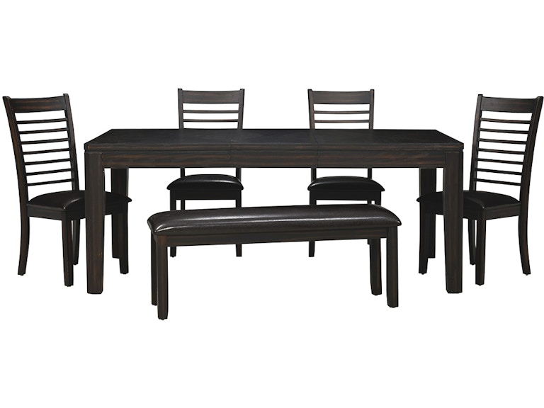 The Monday Company Ally Dining Set w/ Table, 4 Chairs & Bench AS700 650180168