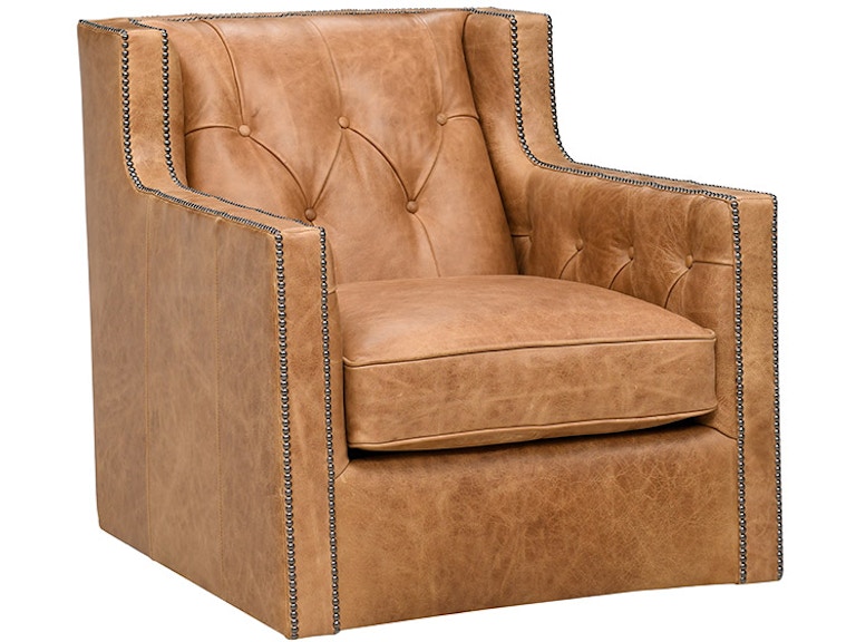 Bernhardt Candace Leather Swivel Chair 727SLFO 333-020 978364603