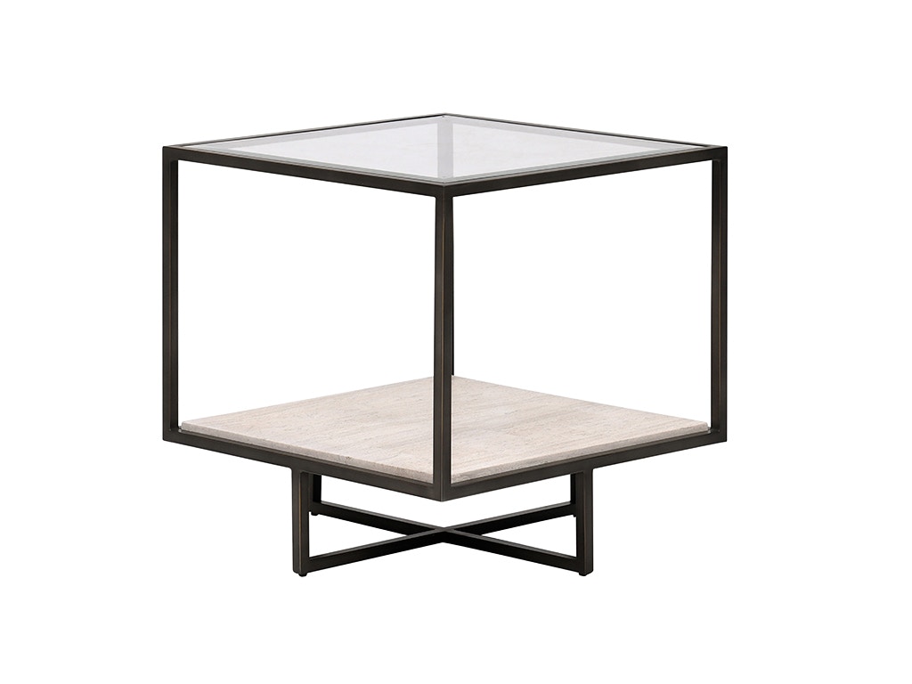 Bernhardt harlow metal store rectangular cocktail table