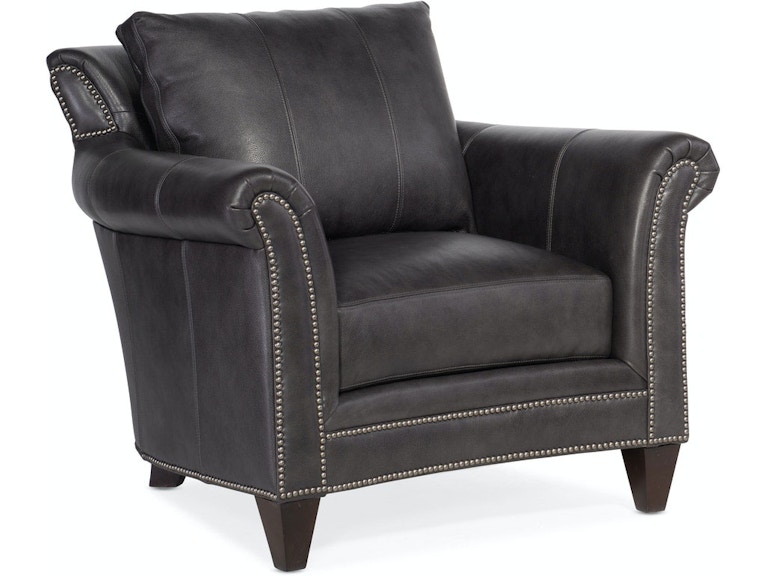 Bradington Young Richardson BYX Grey Leather Chair BYX-866-25980015-97PLGMTap 029651628