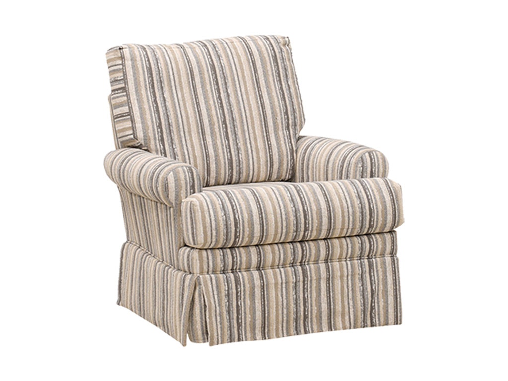 striped swivel glider