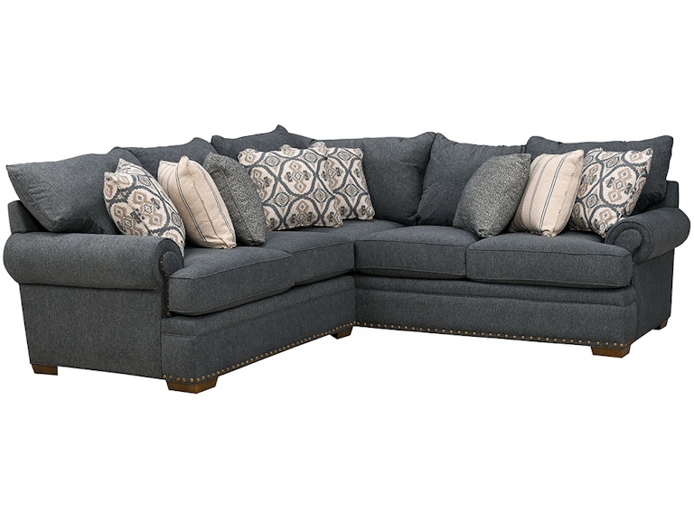 Craftmaster 2pc Craftwood Sectional RAF Sofa W/Return and LAF Loveseat 701632+701655 554452828