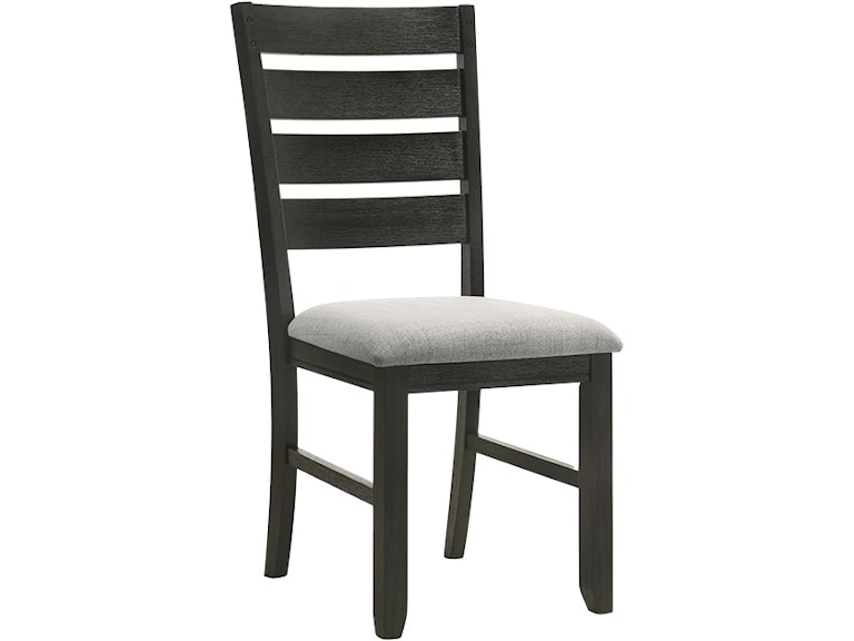 Crown Mark Bardstown Charcol/Grey Cushioned Side Chair 381890998