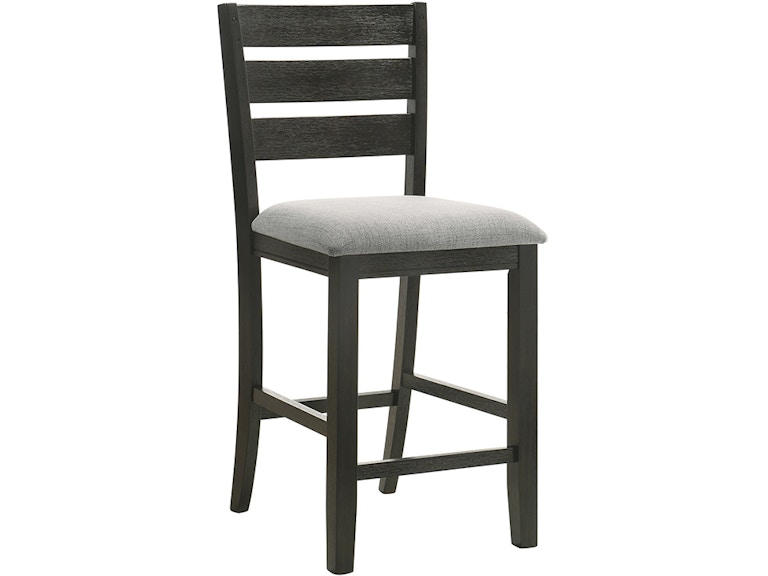 Crown Mark Bardstown Charcoal Linen Padded Counter Stool 158519571