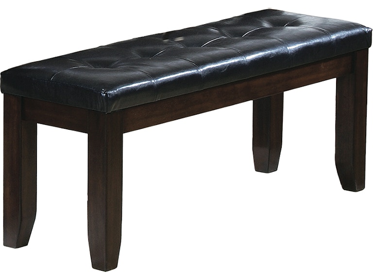 Crown Mark Bardstown Cherry Espresso Cushioned Dining Bench 875031673