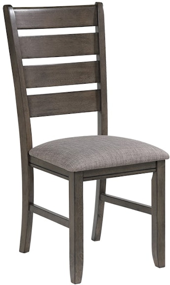 Crown Mark Bardstown Grey Brown Cushioned Side Chair 561464130