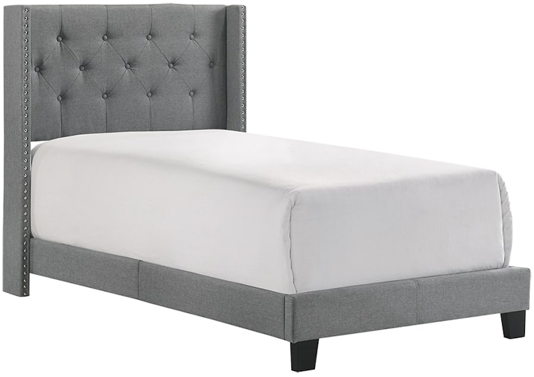 Crown Mark Makayla Grey Queen Upholstered Bed 750659649
