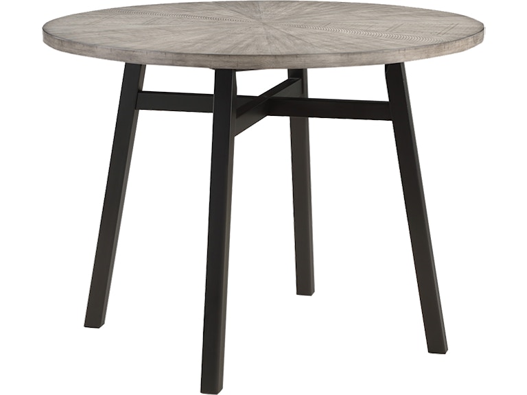 Crown Mark Mathis Light Grey/Black Round Counter Height Table 517573074