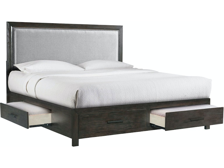 Elements International Shelby King Upholstered Storage Bed SY600KH+KF+QKR 550207002