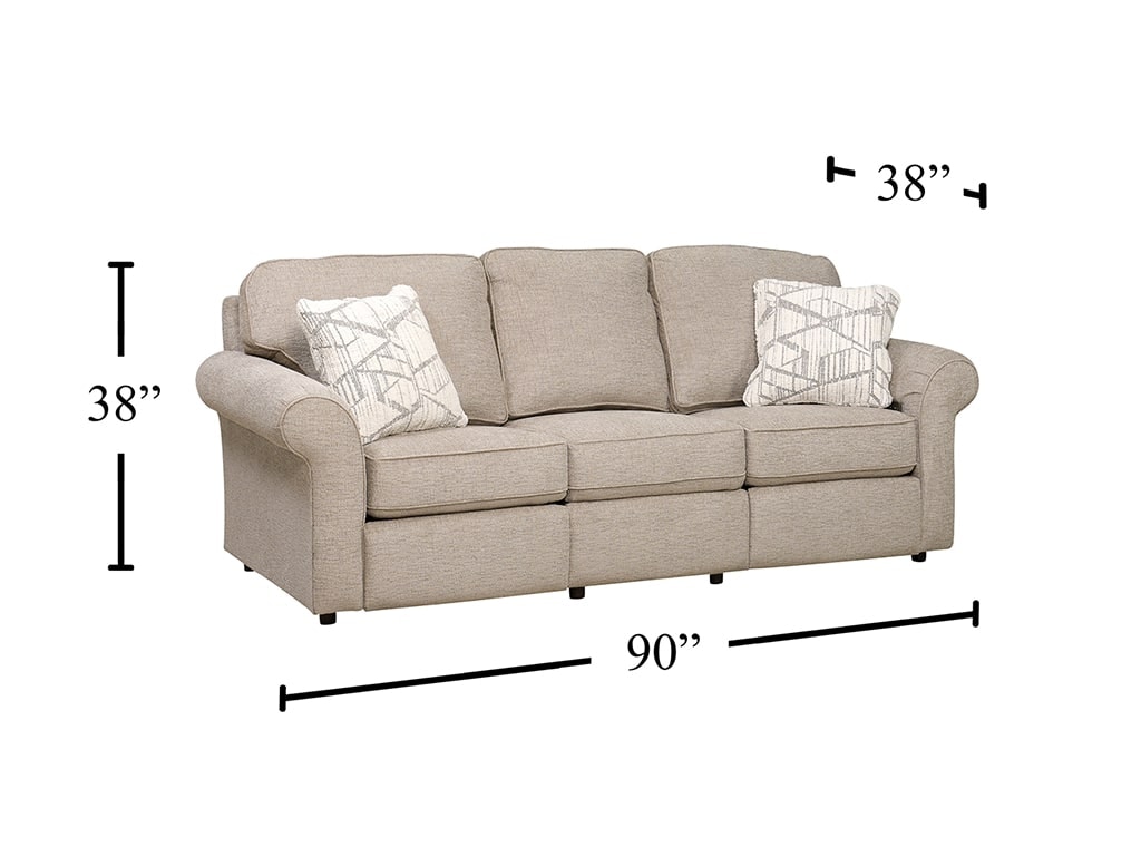 England Huck Living Large Tobacco Power Sofa 2451P NOFK LIVTOB