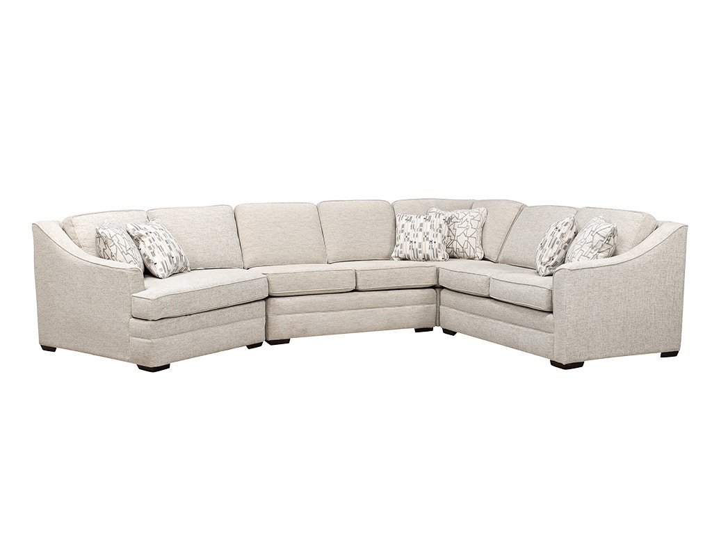 England sectional outlet with cuddler