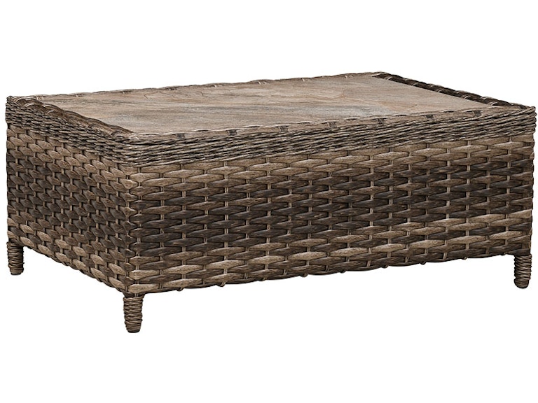 Erwin & Sons Outdoor Resin Wicker Coffee Table W/Porcelain Tile Top ES5130-CT 058909673