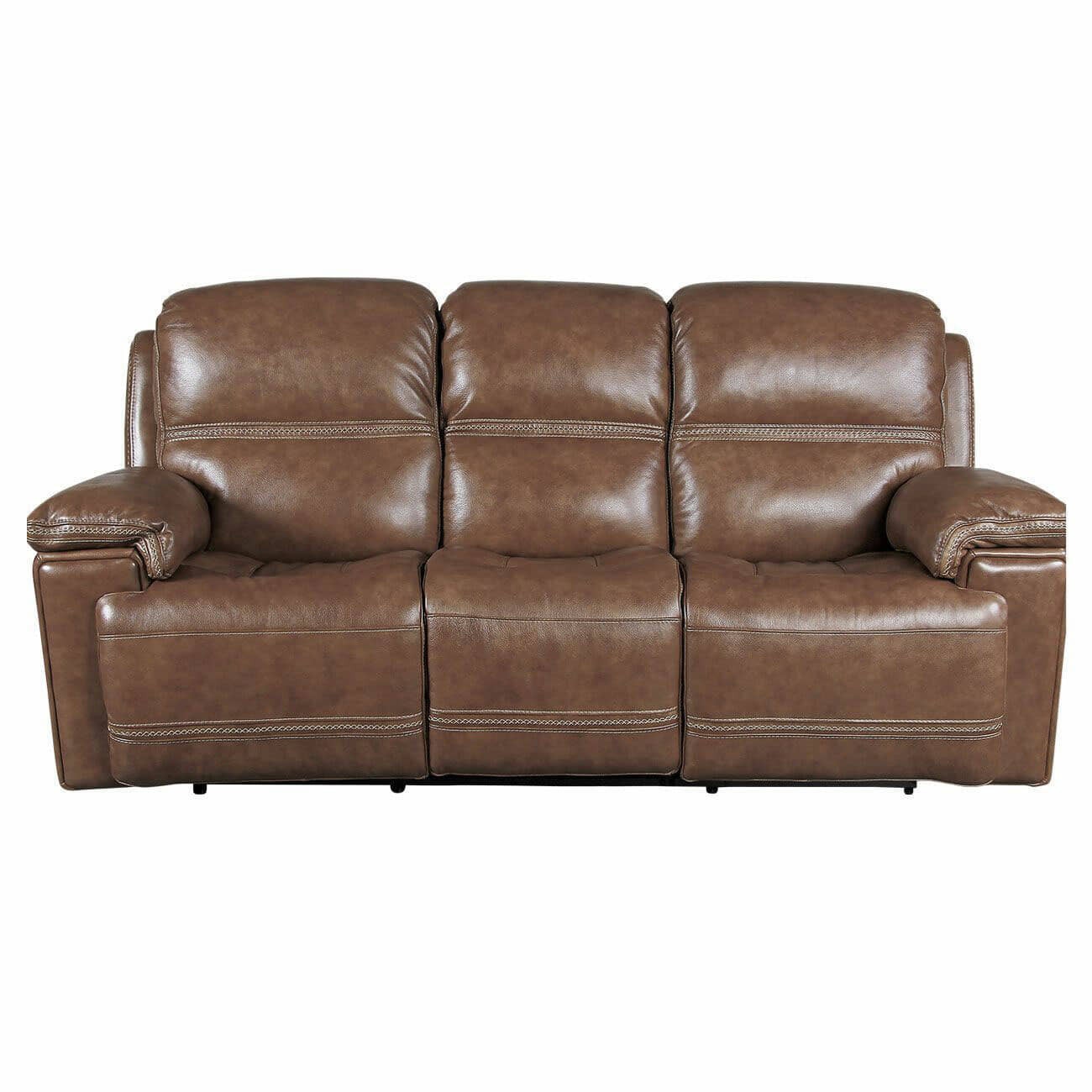 flexsteel fenwick leather power reclining sofa with power headrests