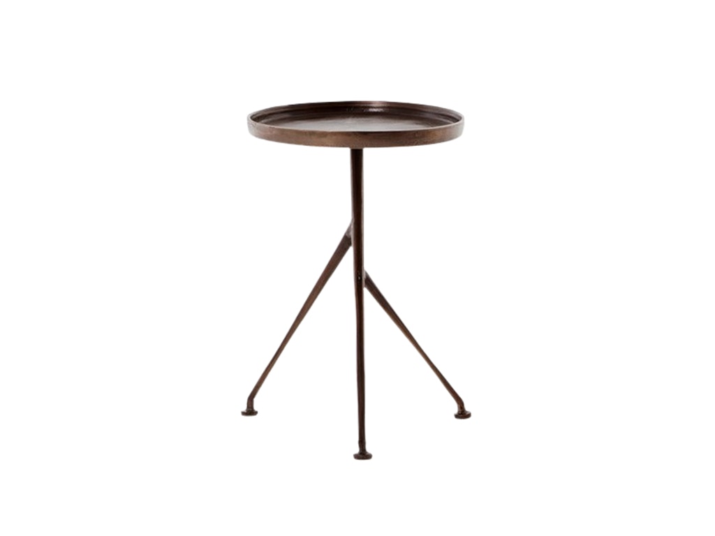 Schmidt Raw Brass Accent Table by Four Hands IMAR-112-RBS