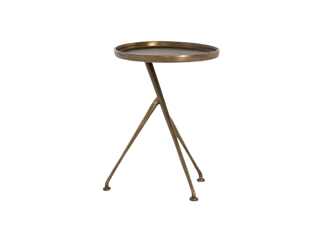 Schmidt Raw Brass Accent Table by Four Hands IMAR-112-RBS