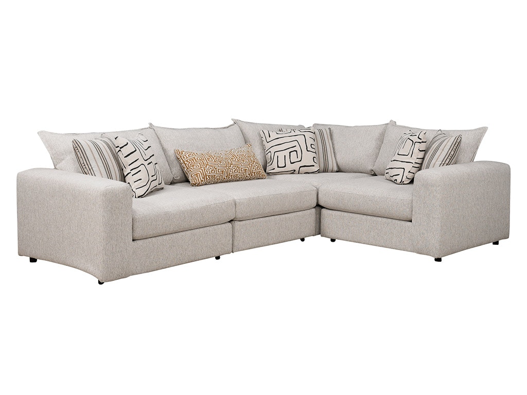 Durango Pewter 4pc Sectional by Fusion Furniture 70044PCSECT