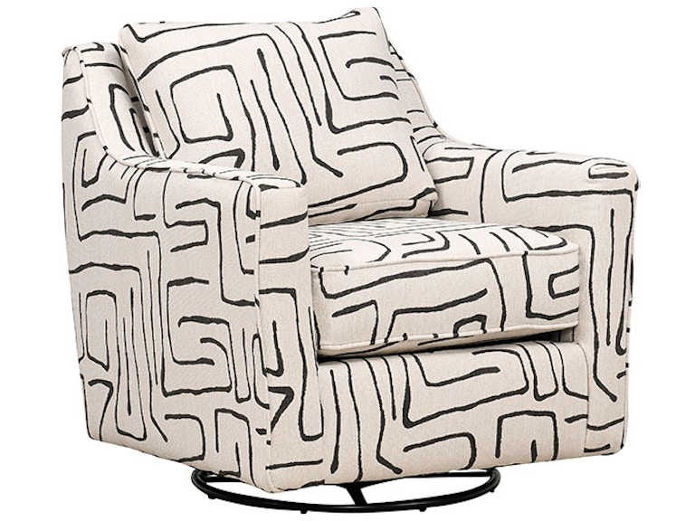 Fusion Furniture Fossil Ebony Swivel Glider Chair 67-02G FOSSIL EBONY 101506821