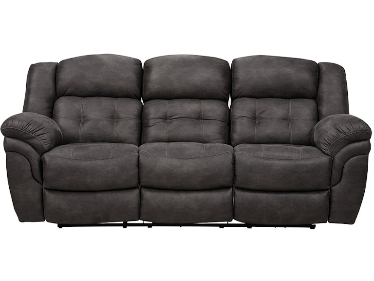 HomeStretch Charcoal Double Reclining Power Sofa 129-39-14 43731700