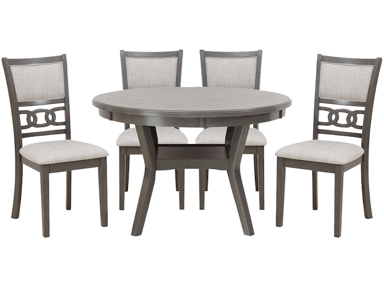 Homelegance 48" Holders Gray Mindy Round Dining Table with 4 Chairs - SH1155GRY 444076935