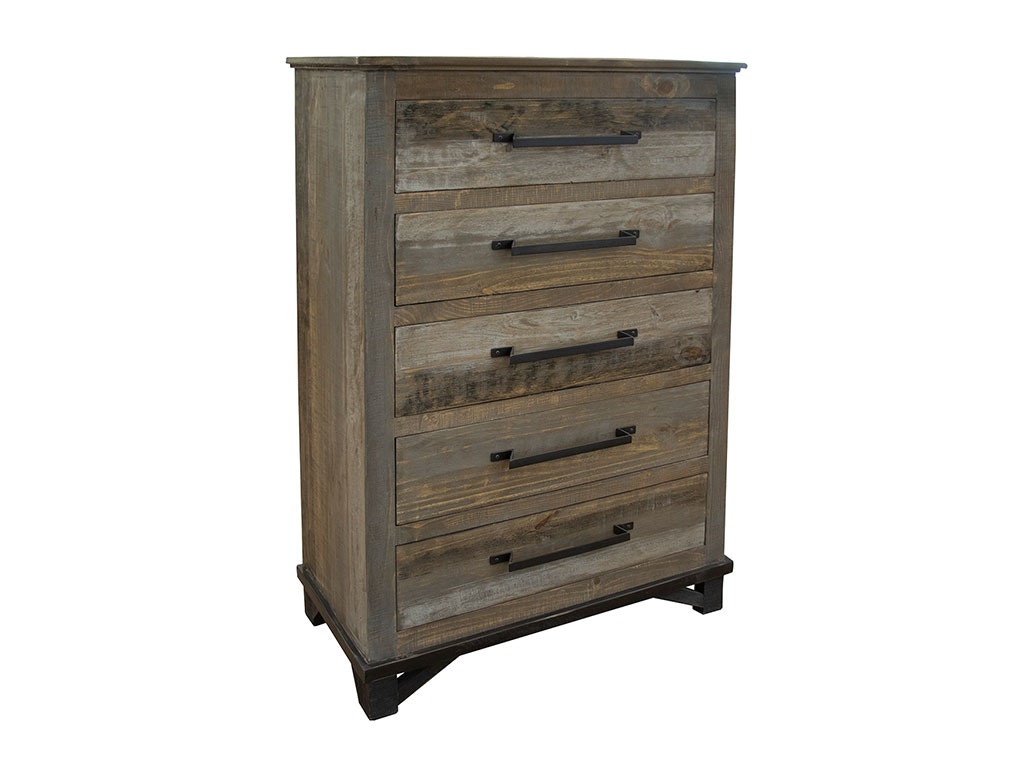 Loft Brown 5 Drawer Chest IFD6441CHT