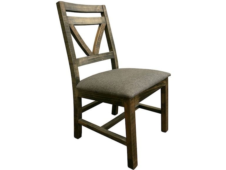 International Furniture Direct Loft Brown Chair W/Fabric Seat IFD6552CHR 478117956