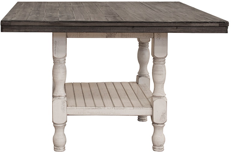 International Furniture Direct Stone White Square Counter Height Table IFD4681CTB IFD4681CTB