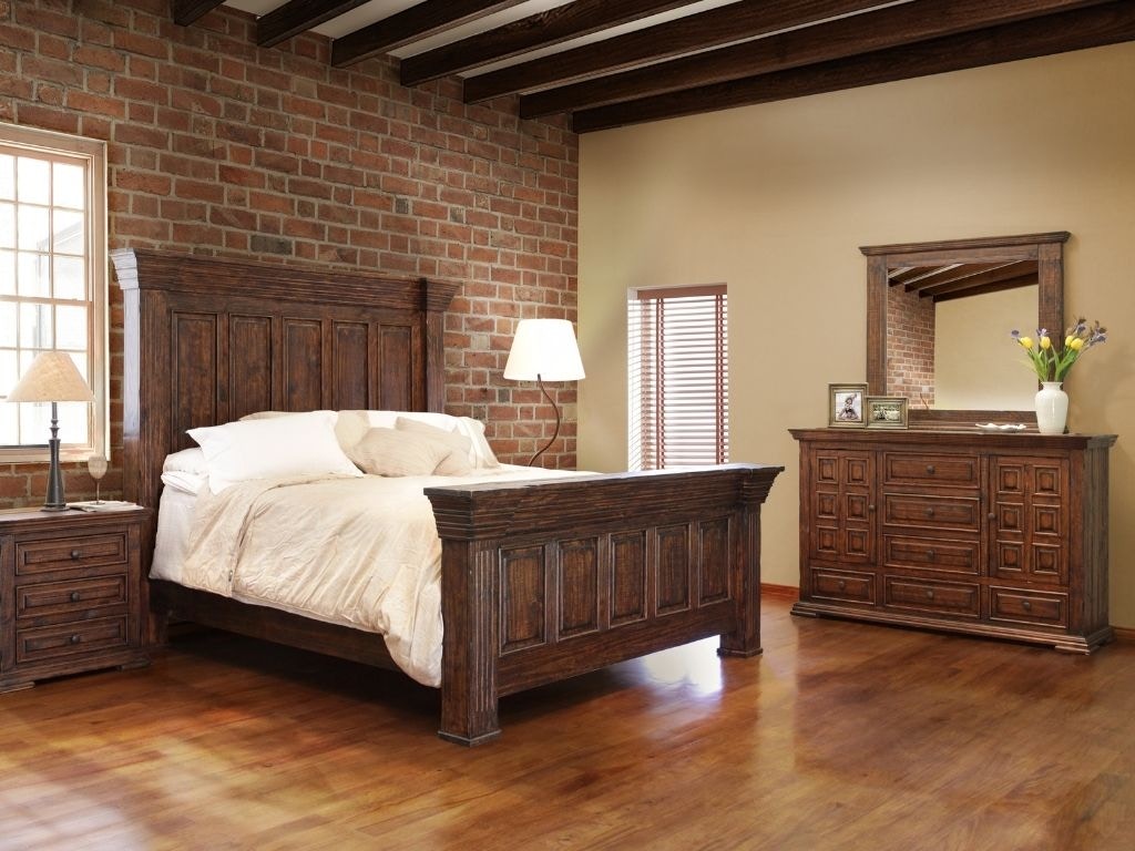 International Furniture Direct Terra Brown Bed IFD1020BED