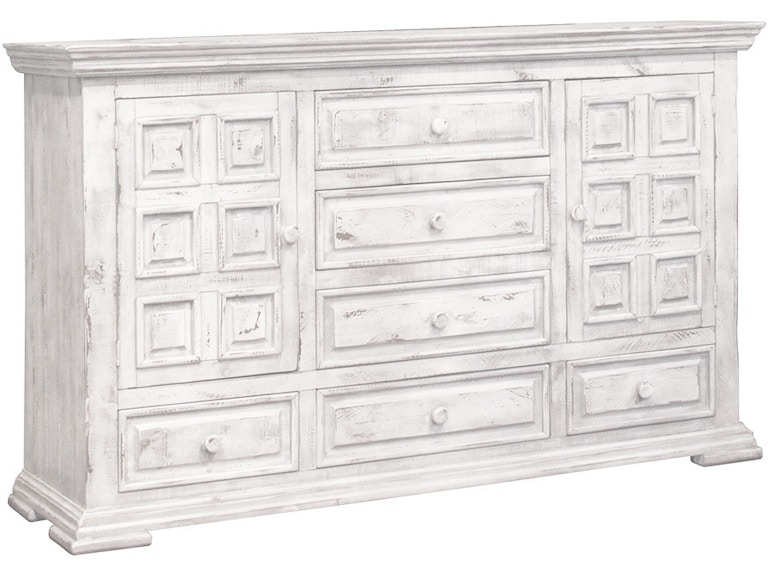 International Furniture Direct Terra White Dresser IFD1022DSR IFD1022DSR