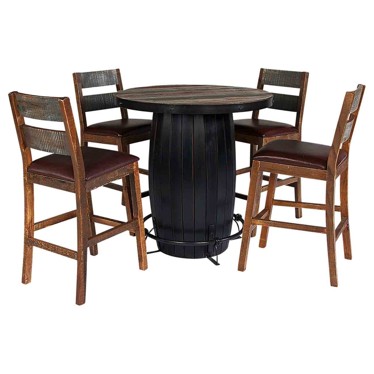 antique pub table and chairs