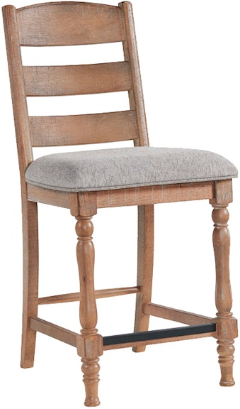 Intercon Furniture Highland Ladder Back Counter Stool w/ Cushion Seat 648395042