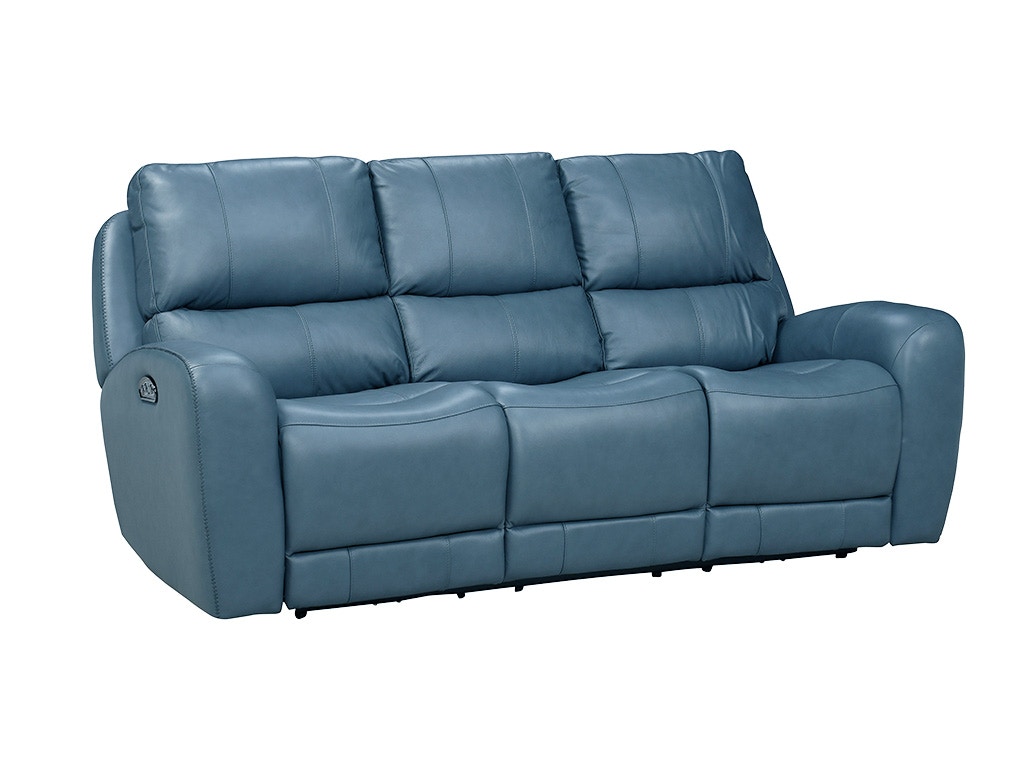 Light blue leather discount lounge