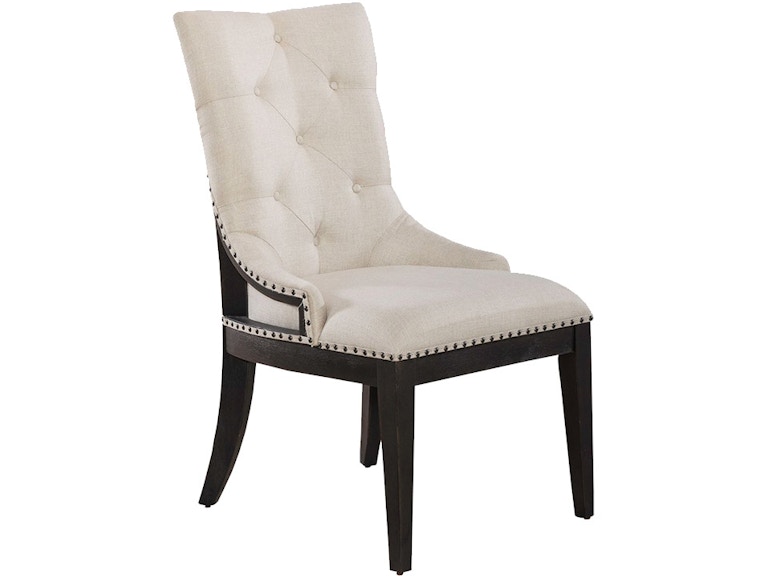 Liberty Furniture Americana Farmhouse Black Upholstered Shelter Side Chair 615-C6501S-B 626289599