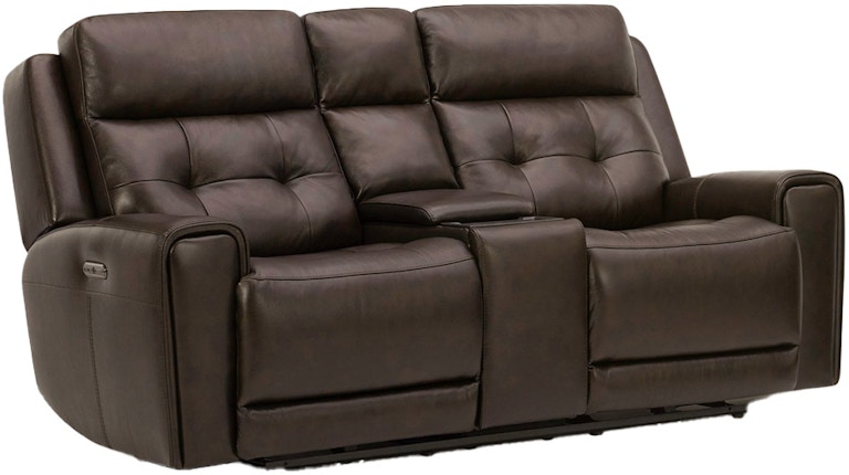 Liberty Furniture Carrington Dark Brown Leather Power Reclining Console Loveseat 7006ST-23P 273883180