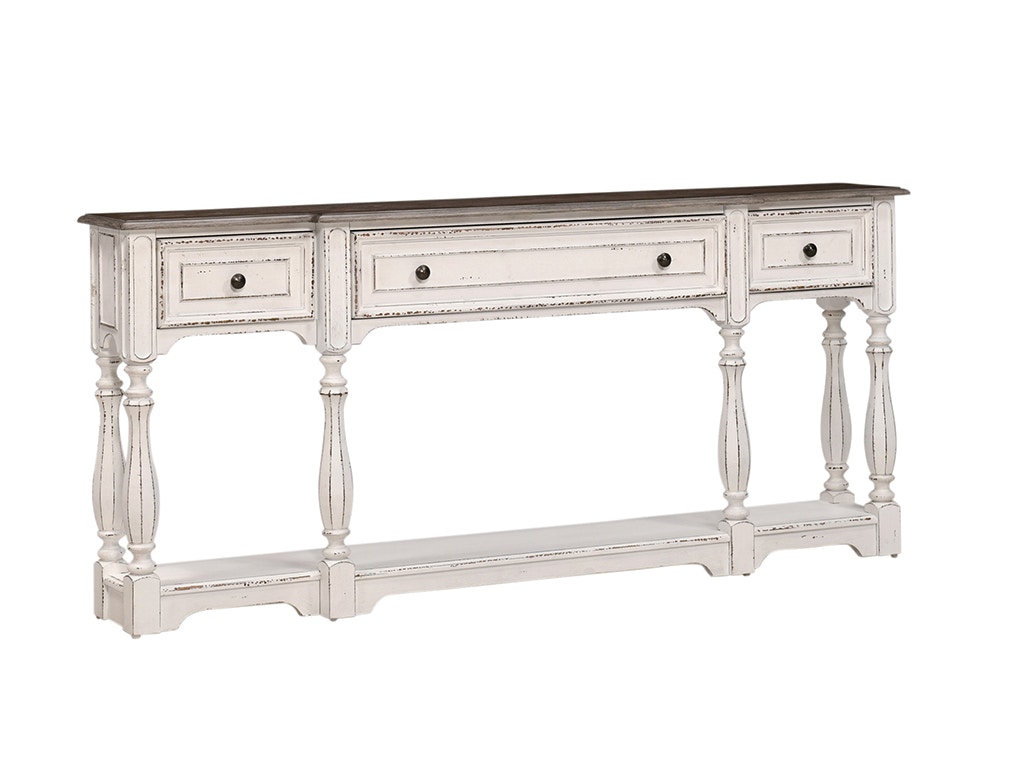 Magnolia manor sofa deals table