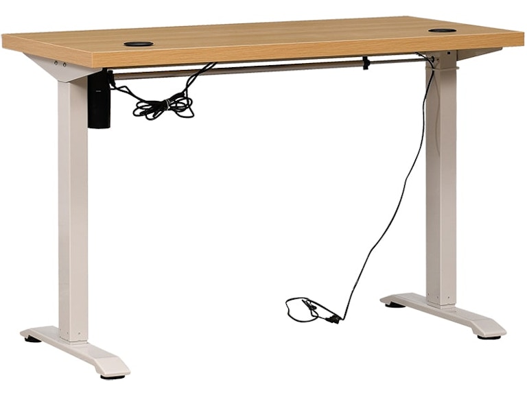 Martin Furniture Natural White Adjustable Standing Lift Desk 834080725