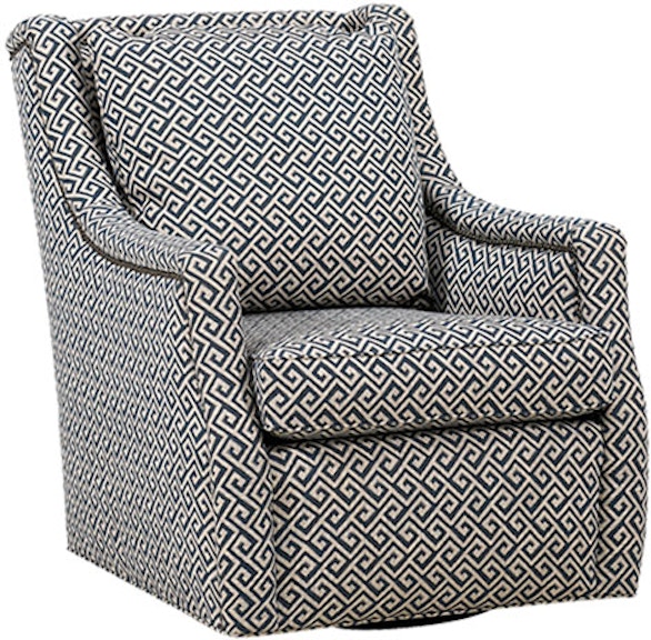 Sam Moore Kale Blue Swivel Chair 1838 100249-45 931351979