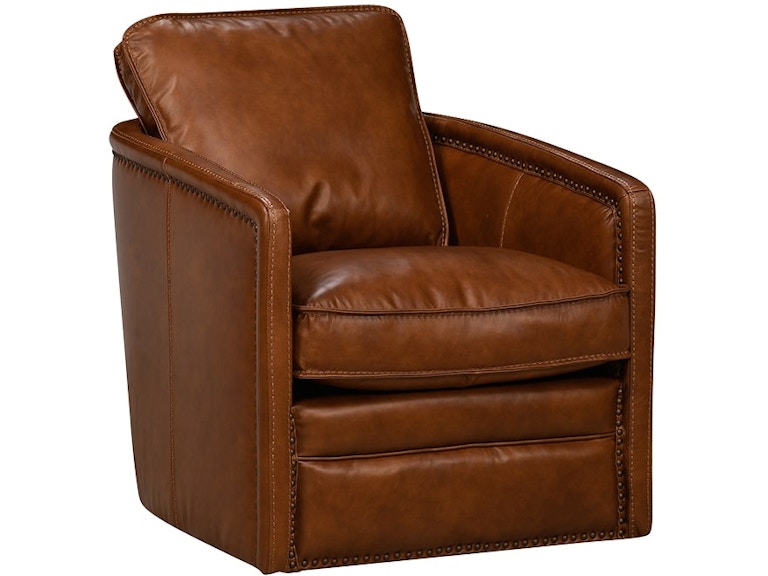 Simon Li St James Honey Leather Swivel Chair H342-11L-1D-SJ0A 220631565