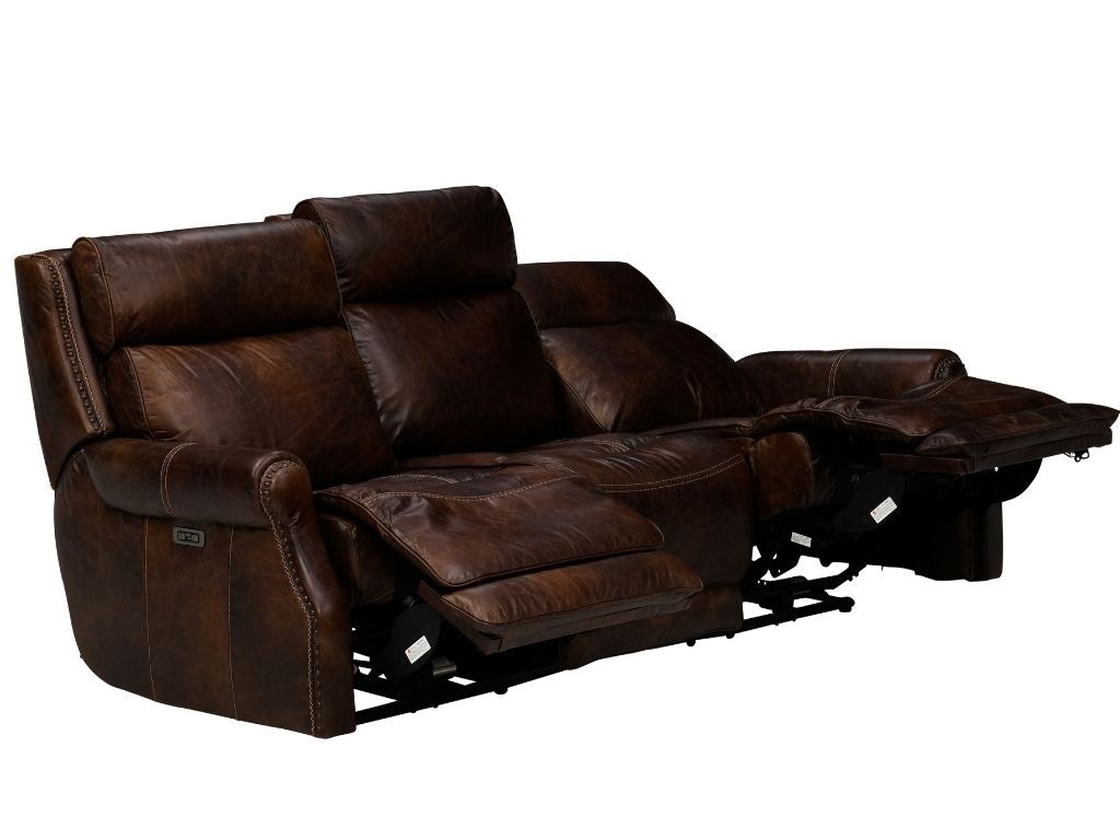 Simon li leather power shop reclining sofa