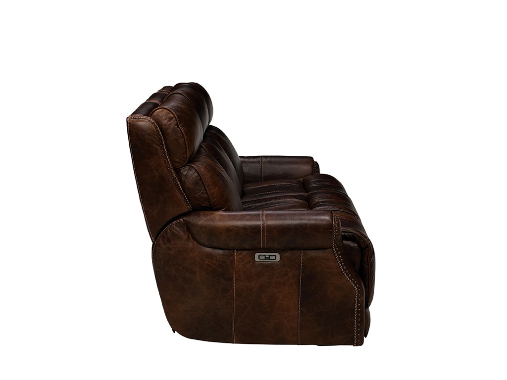 Simon li leather power deals reclining sofa